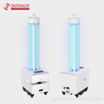 Igwe Ọgwụ UV Light Anti-virus Anti-virus Antimicrobial Robot